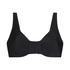 Luxe Non-Padded Underwired Bikini Top, Black