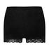 Pyjama Short Velours Scallop Lace, Black