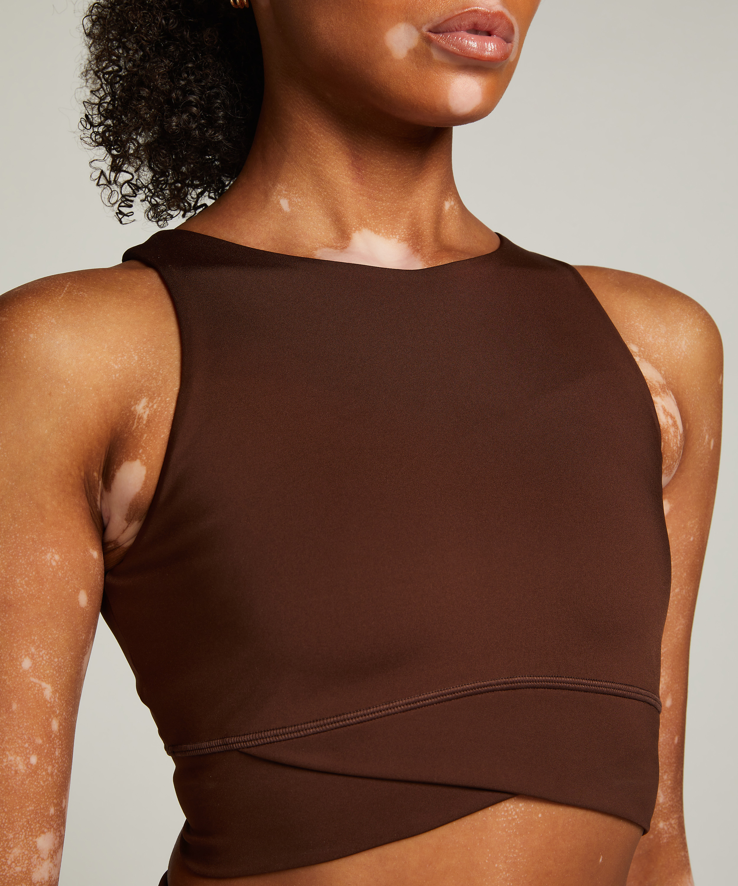 HKMX Sports Bra Level 1, Brown, main