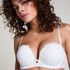 Marine Padded Underwired Strapless Maximizer Bra, White