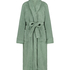 Long Fleece Bathrobe, Green