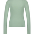 Ribbed Pyjama Top, Green