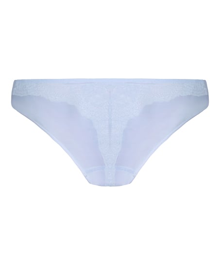 Lace Back Invisible Thong, Purple