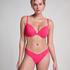 Scallop padded underwired bikini-top, Pink