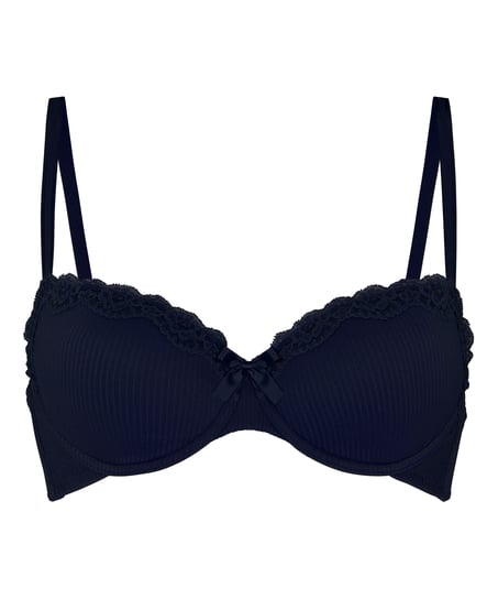 Lola Padded Underwired Bra, Blue