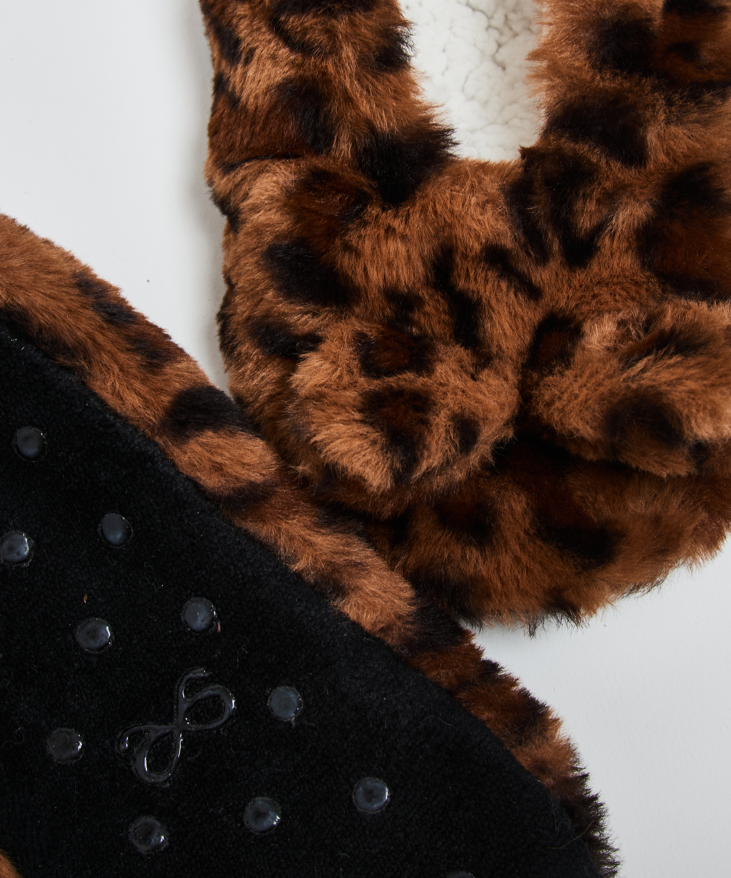 Leopard Ballerina Slippers, Brown, main