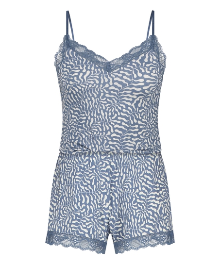 Cami Short Pyjama Set, Blue