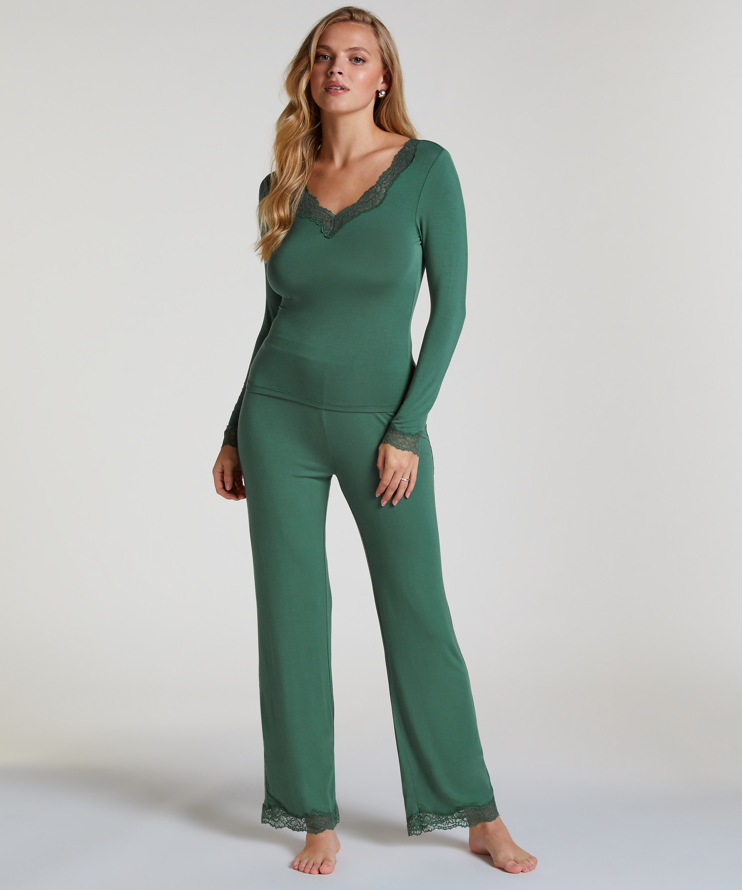 Pajama Set, Green, main