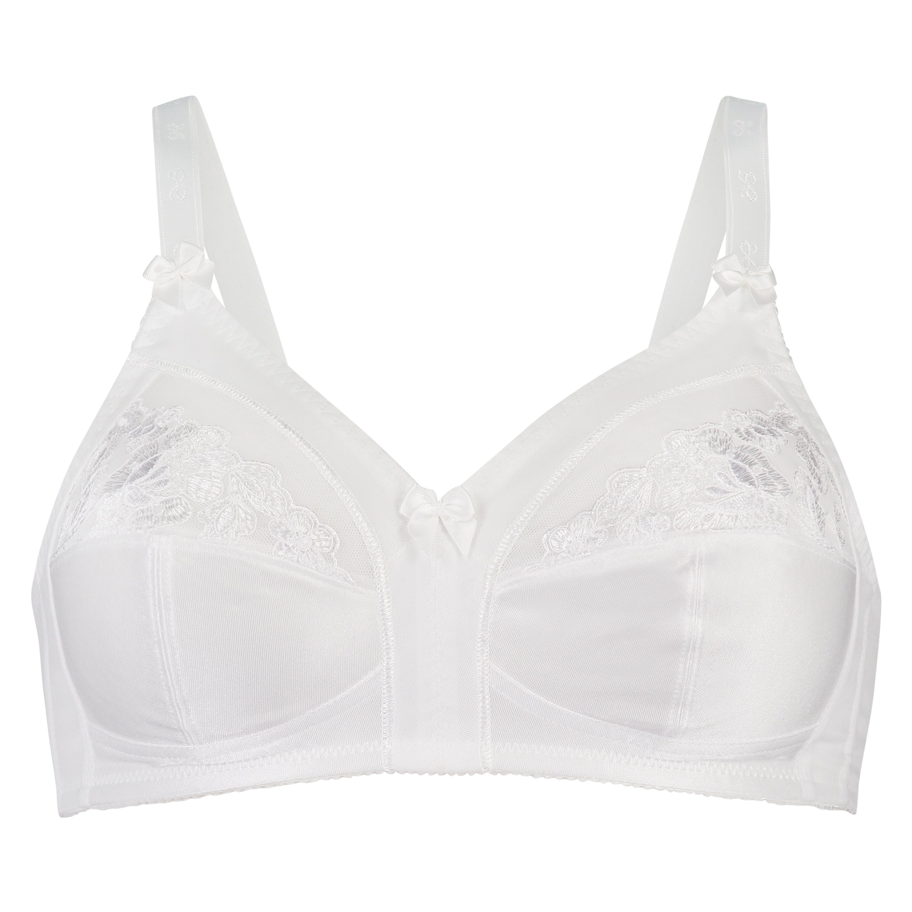 Sara Non-padded Non-underwired Bra, White, main