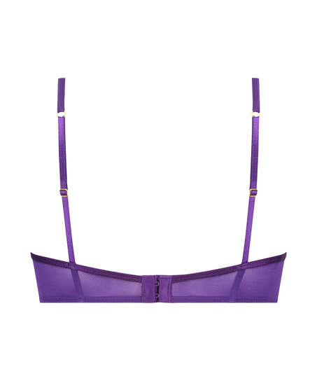 Iggy half padded cup longline underwired bra, Purple