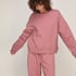 Pant barrel brushed sweat, Pink