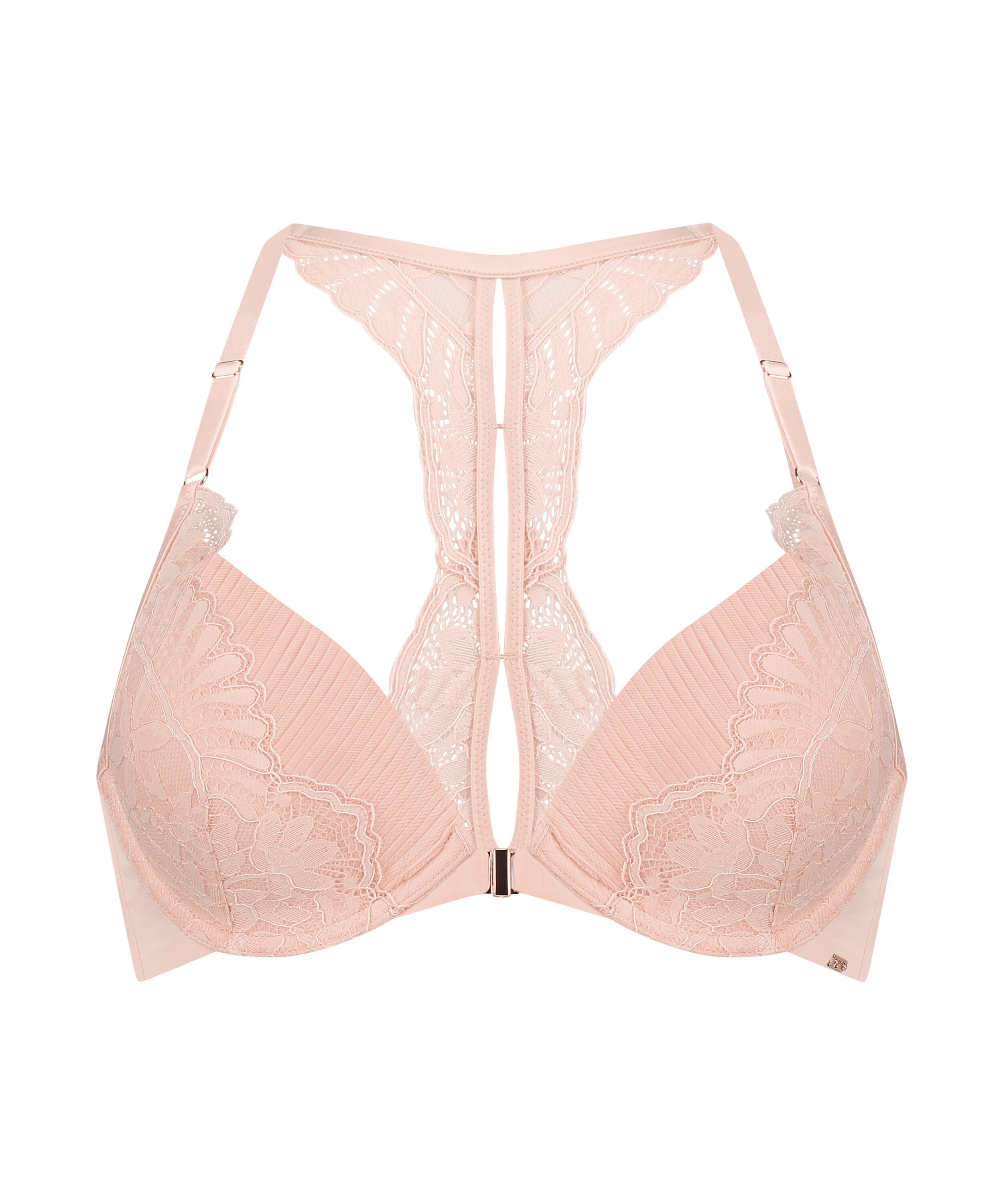 Antonia Padded Underwired Push-Up Bra, Pink