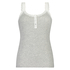 Singlet top cami rib lace, Gray