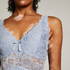 Nora Lace Slip Dress, Blue