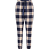 Check Cuff Twill Pyjama Pants, Blue