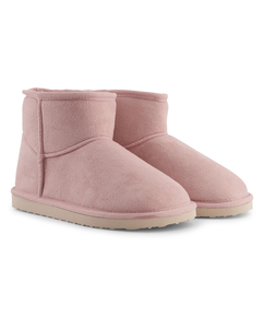 Faux Suede Slippers, Pink