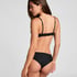Plunge Padded Underwired Bra, Black