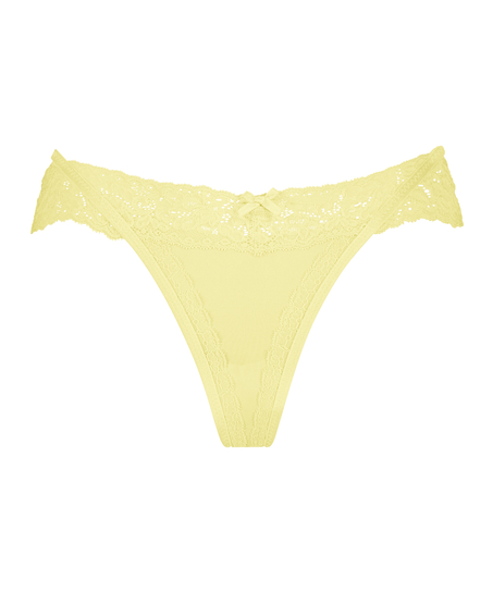 Elliena Extra Low V Thong, Yellow