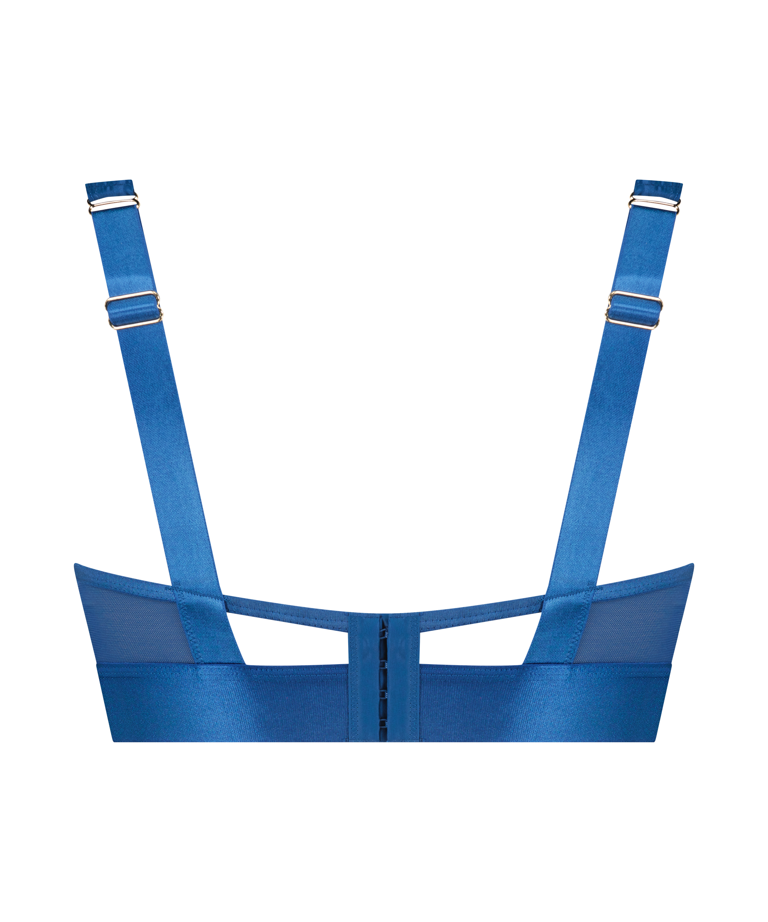 Elsa Padded Underwired Longline Bra, Green, main