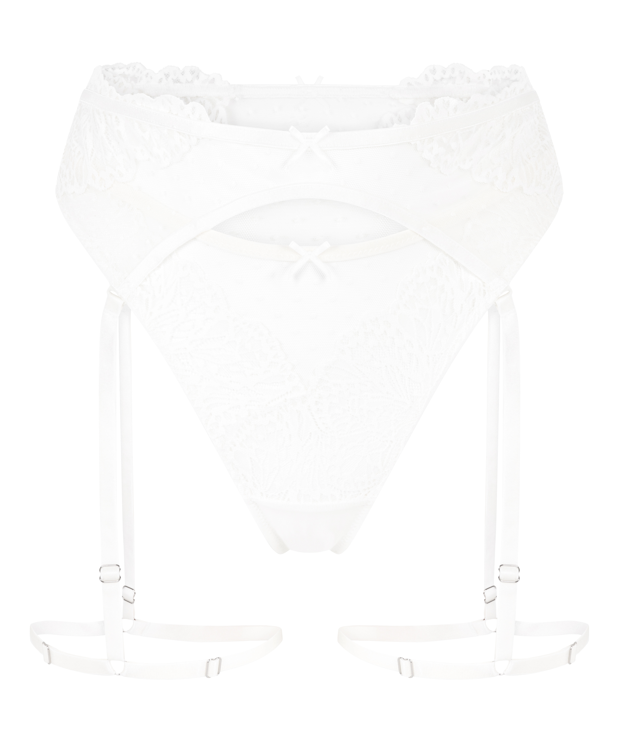 Posie Suspenders, White, main
