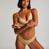 V-shaped Brazilian knickers mesh, Yellow