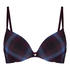 Plunge Padded Underwired Bra, Purple