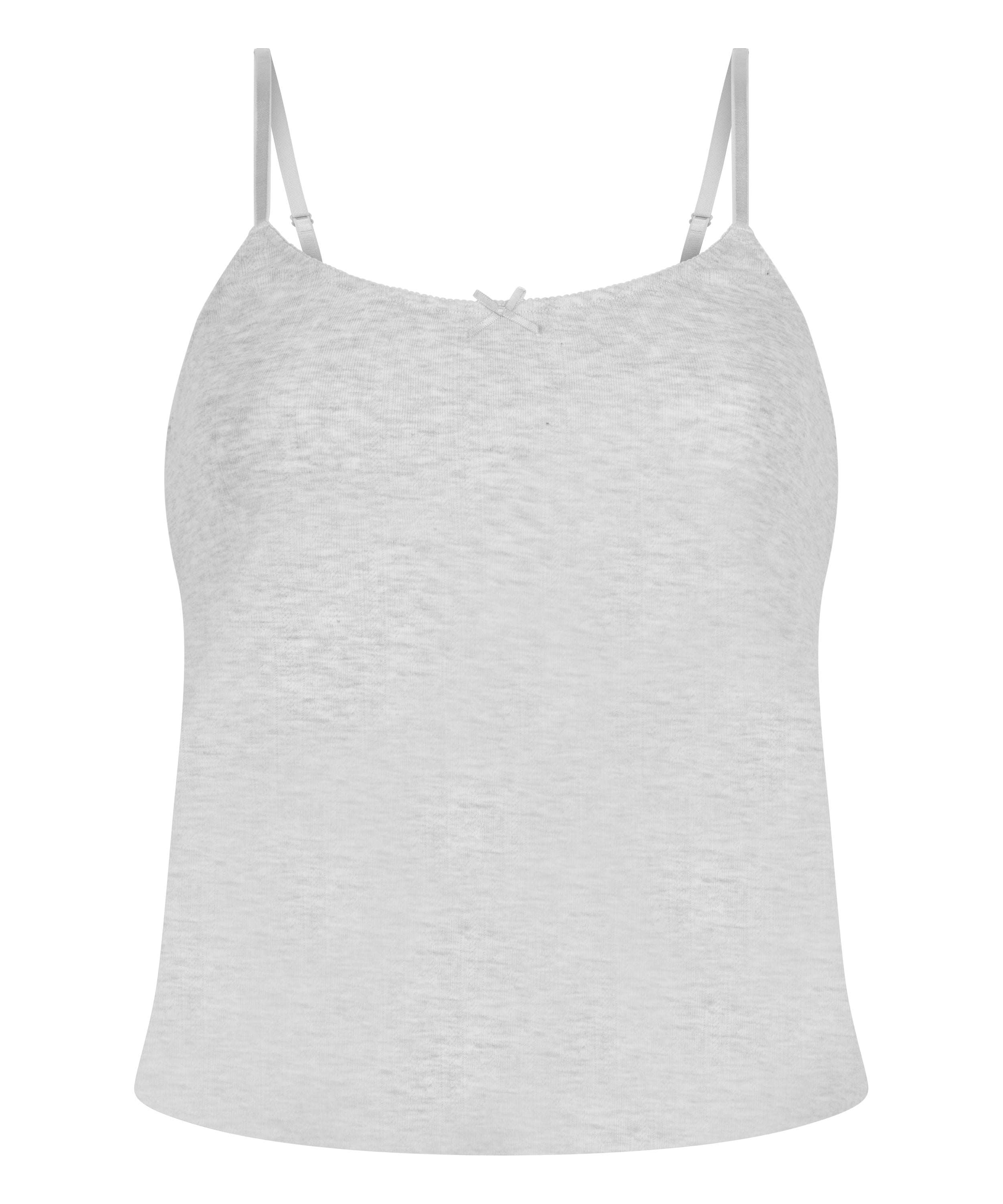 Pointelle Pyjama Top, Gray, main