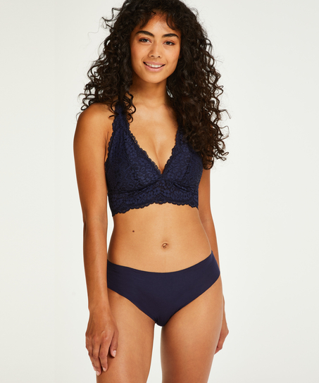 Invisible cotton knickers, Blue