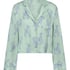 Satin Long-Sleeved Jacket, Green