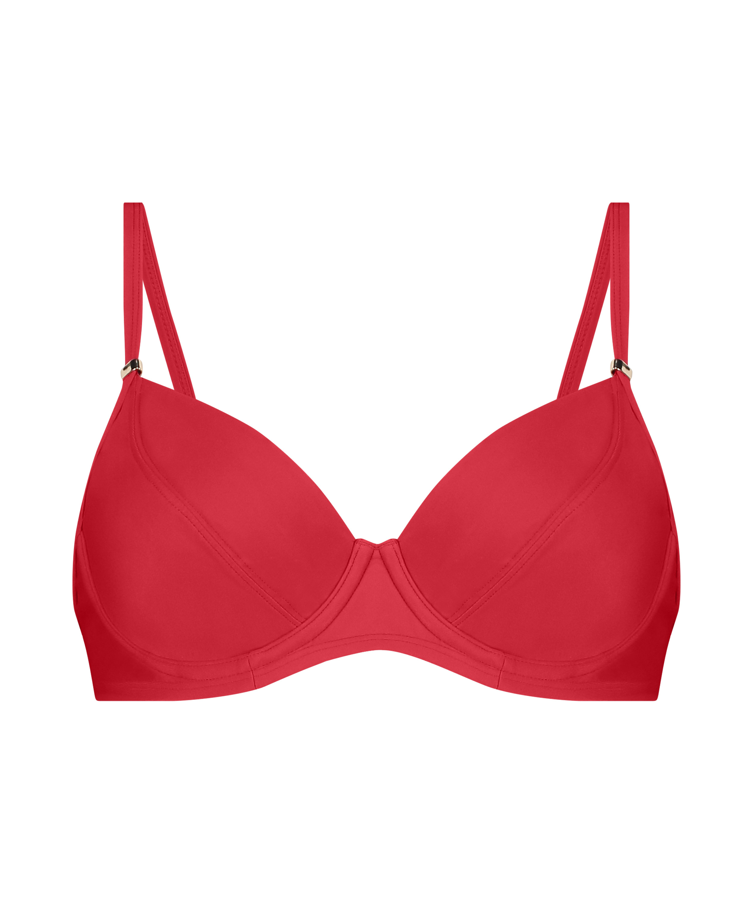 Luxe Bikini Top, Red, main