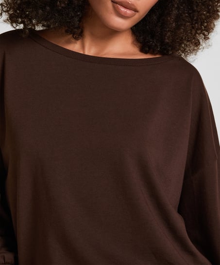 Boatneck Sweater Audrey, Brown