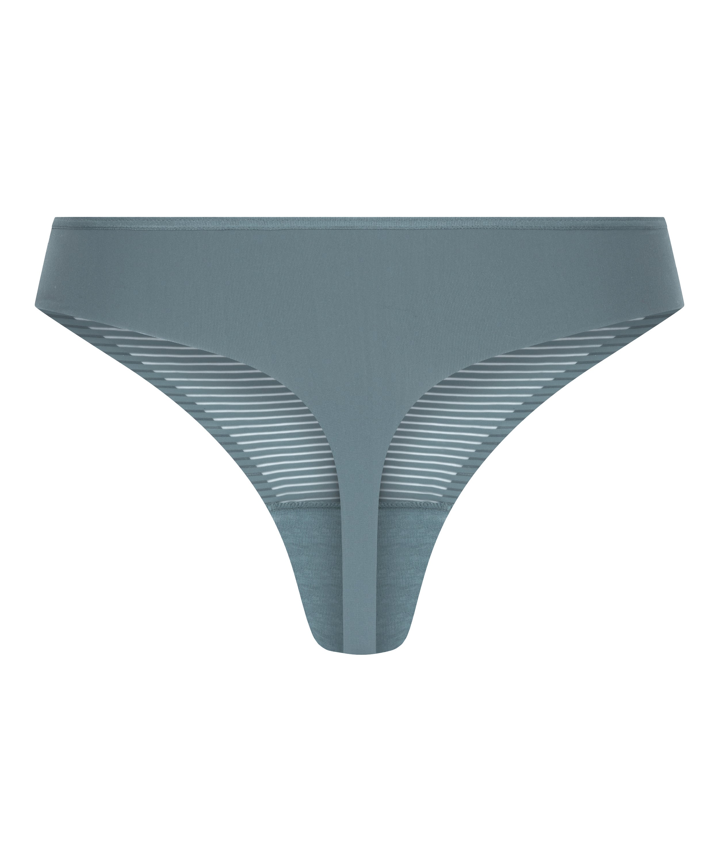 Invisible thong Stripe mesh, Gray, main