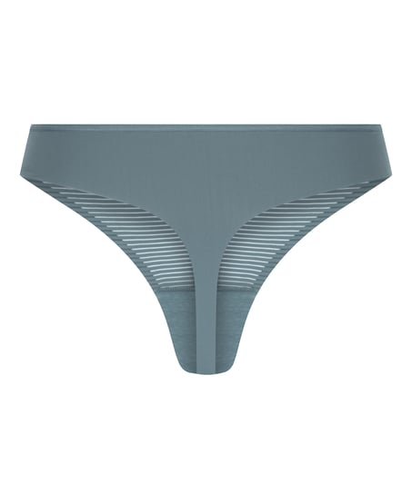 Invisible thong Stripe mesh, Gray
