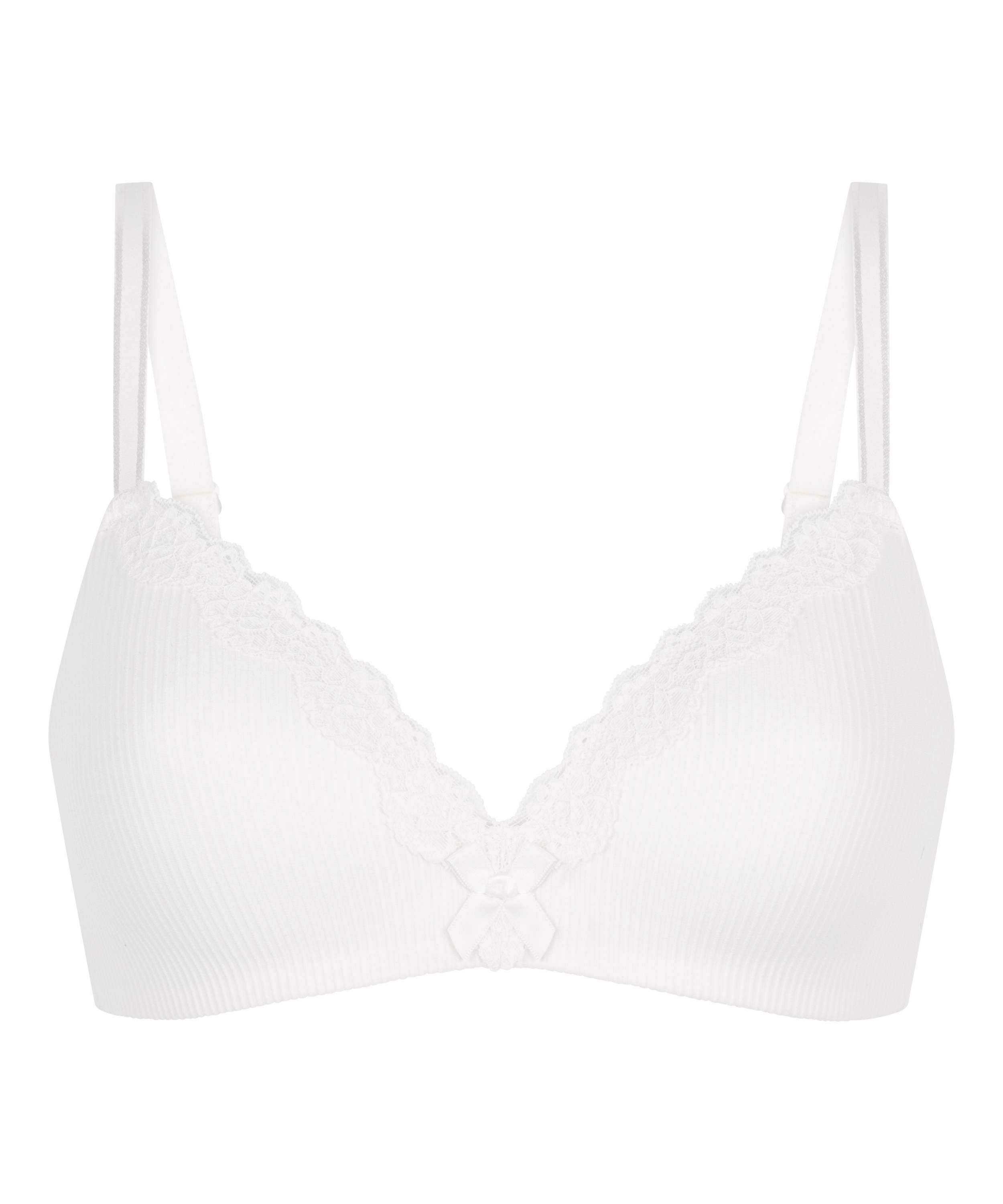 Lola Padded Non-Wired Bra, White, main