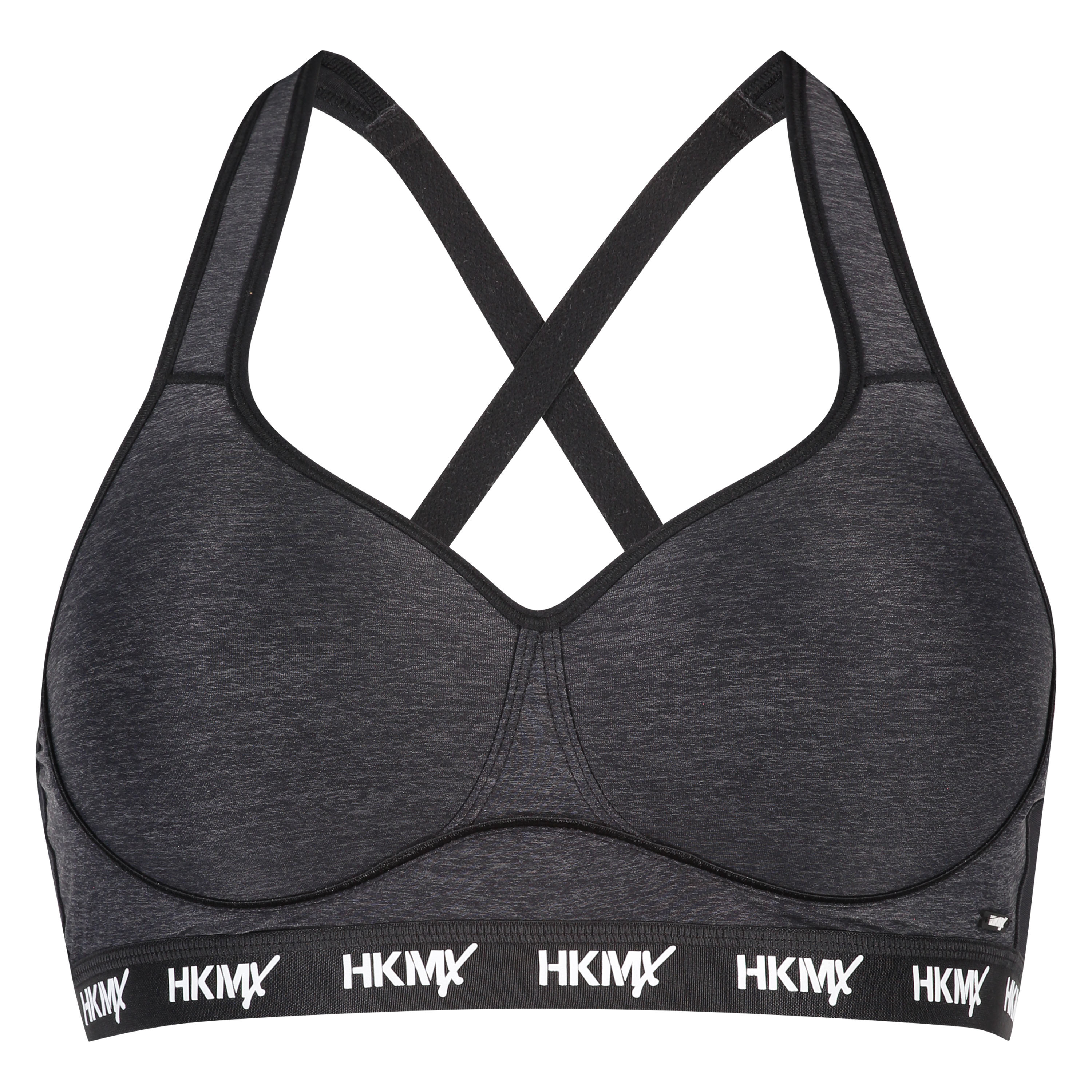 HKMX Sports bra The All Star Level 2, Gray, main
