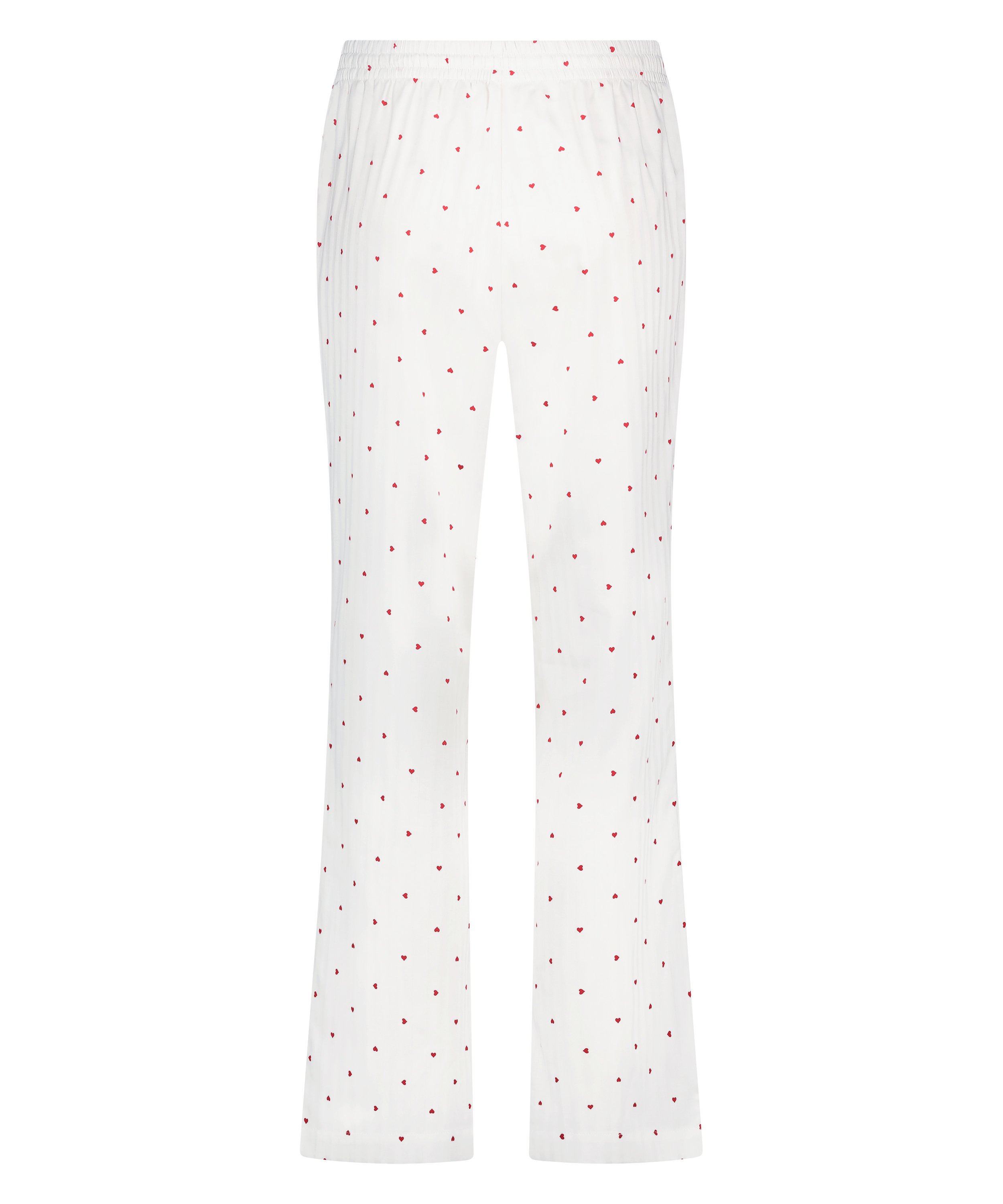 Jacquard Hearts Pyjama Bottoms, White, main