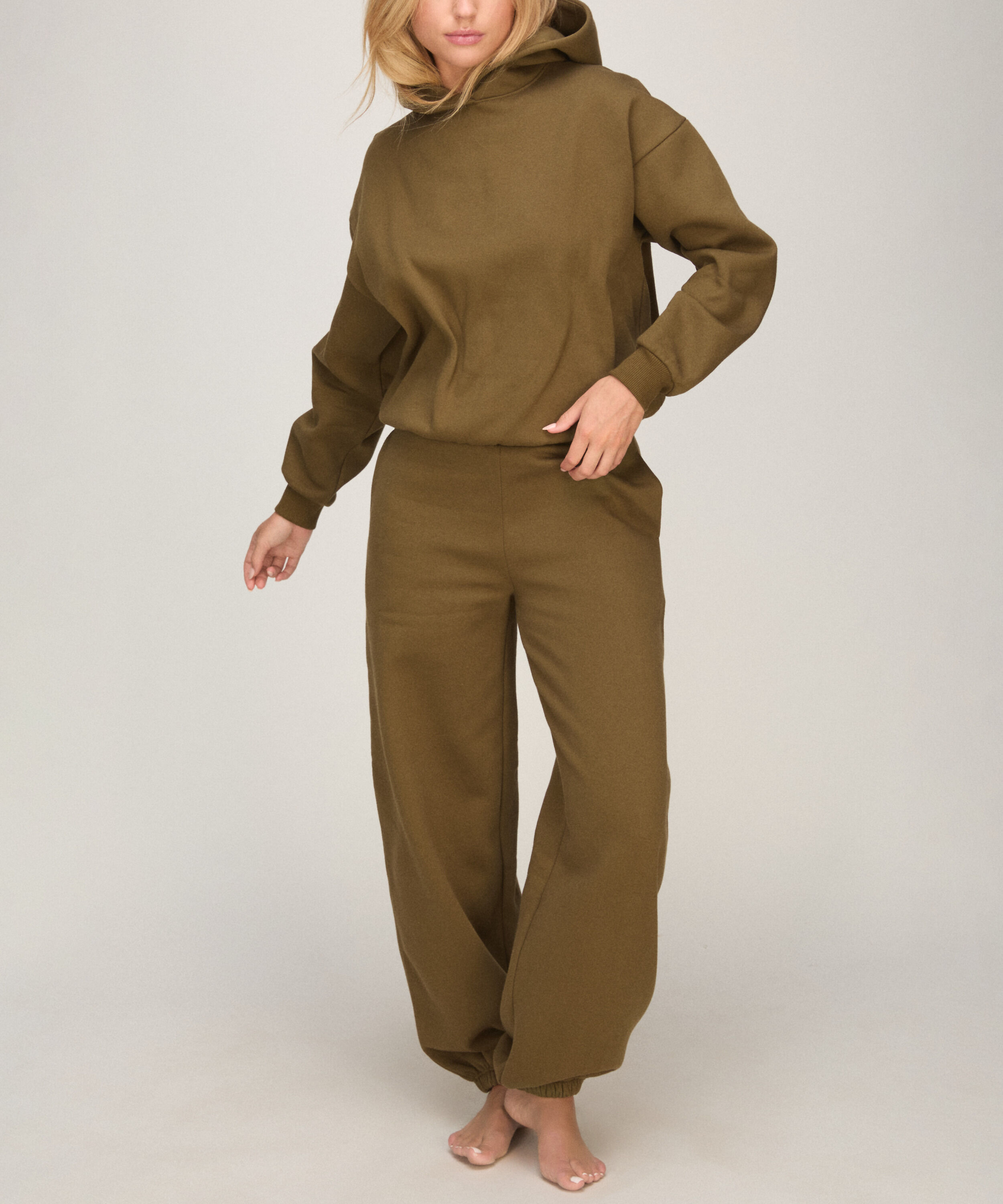 Jogger brushed sweat, Green