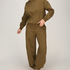 Jogger brushed sweat, Green