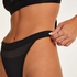 Mesh cheeky bikini bottoms, Black