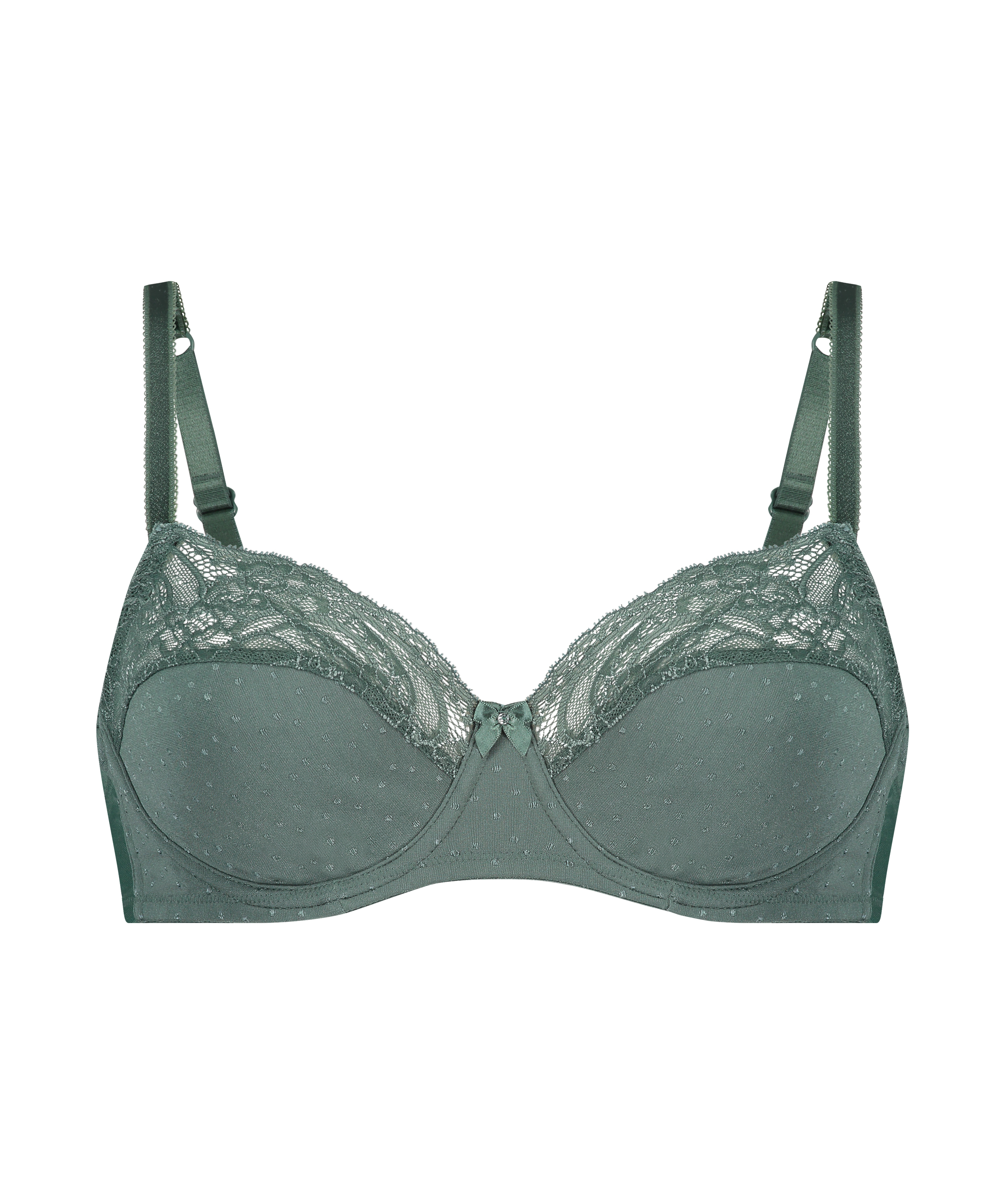 Sophie Non-Padded Underwired Bra, Green, main