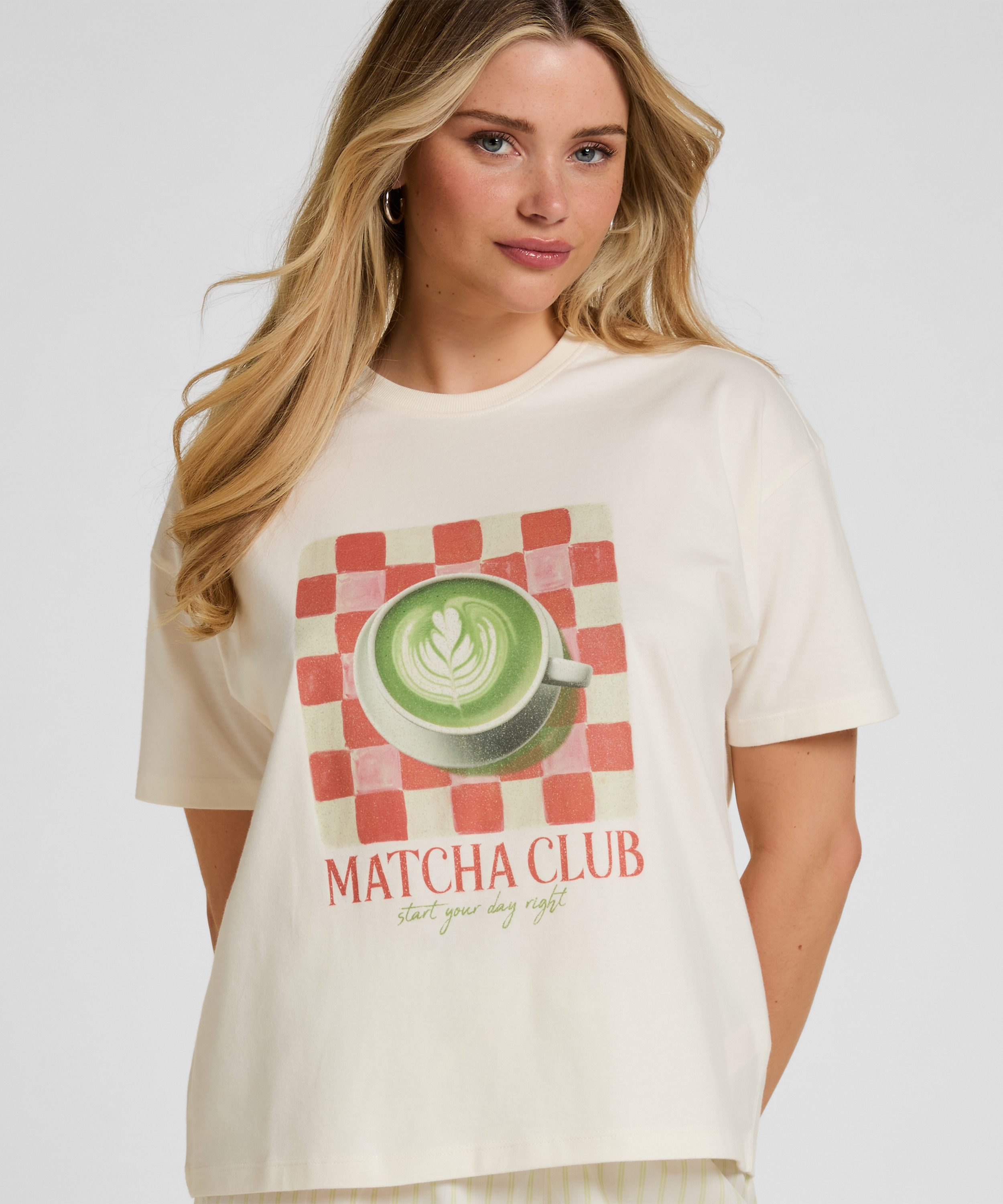 T-shirt with Print, White, main