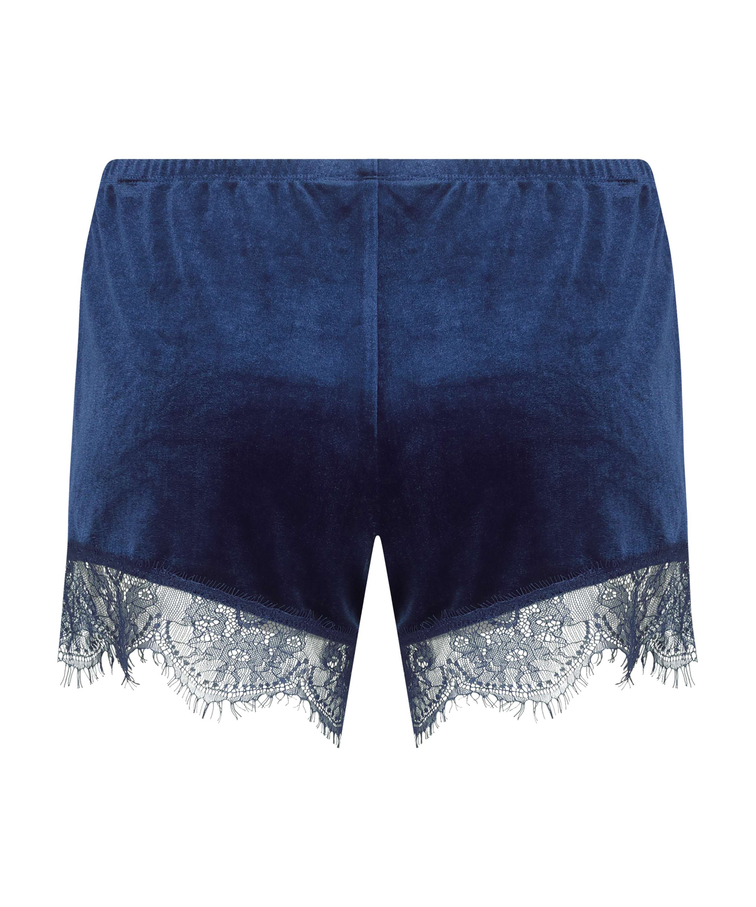 Shiny Velours Lace Short, Blue, main