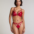Faye Padded Underwired Push-Up Bra, Red