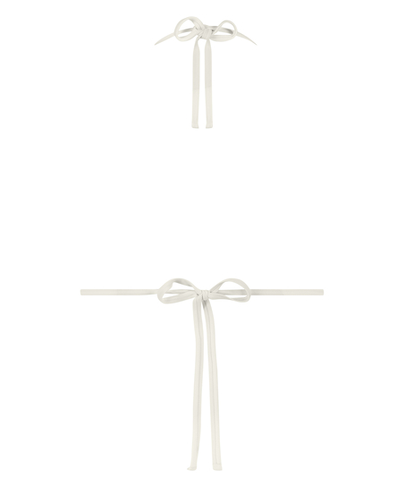 Maui Triangle Bikini Top, White