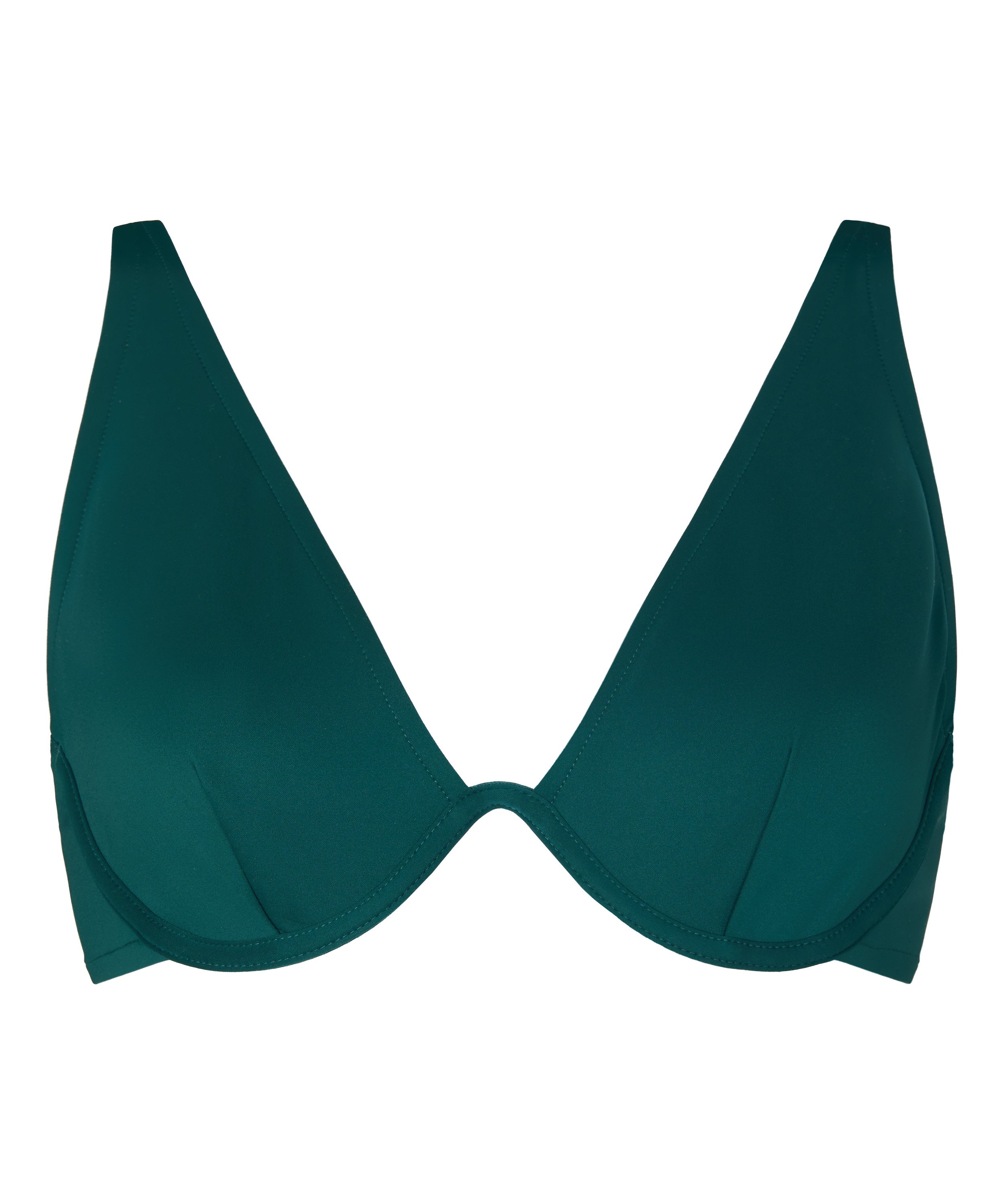 Neoprene Bikini Top, Green, main