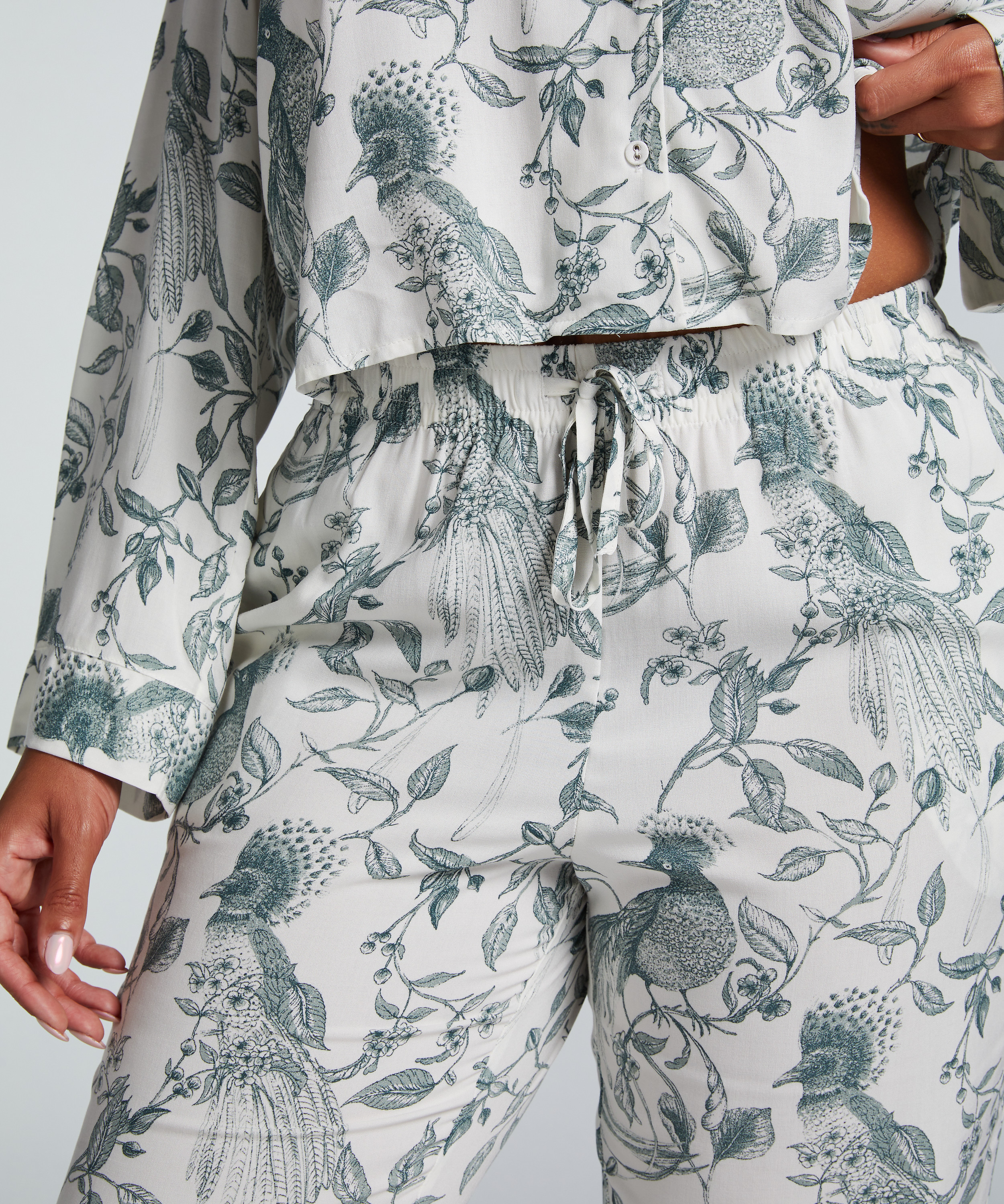 Petite Pyjama Bottoms, White, main