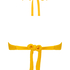 Crinkle Bandeau Bikini Top, Yellow