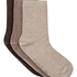 3-Pack Cotton Crew Socks, Orange