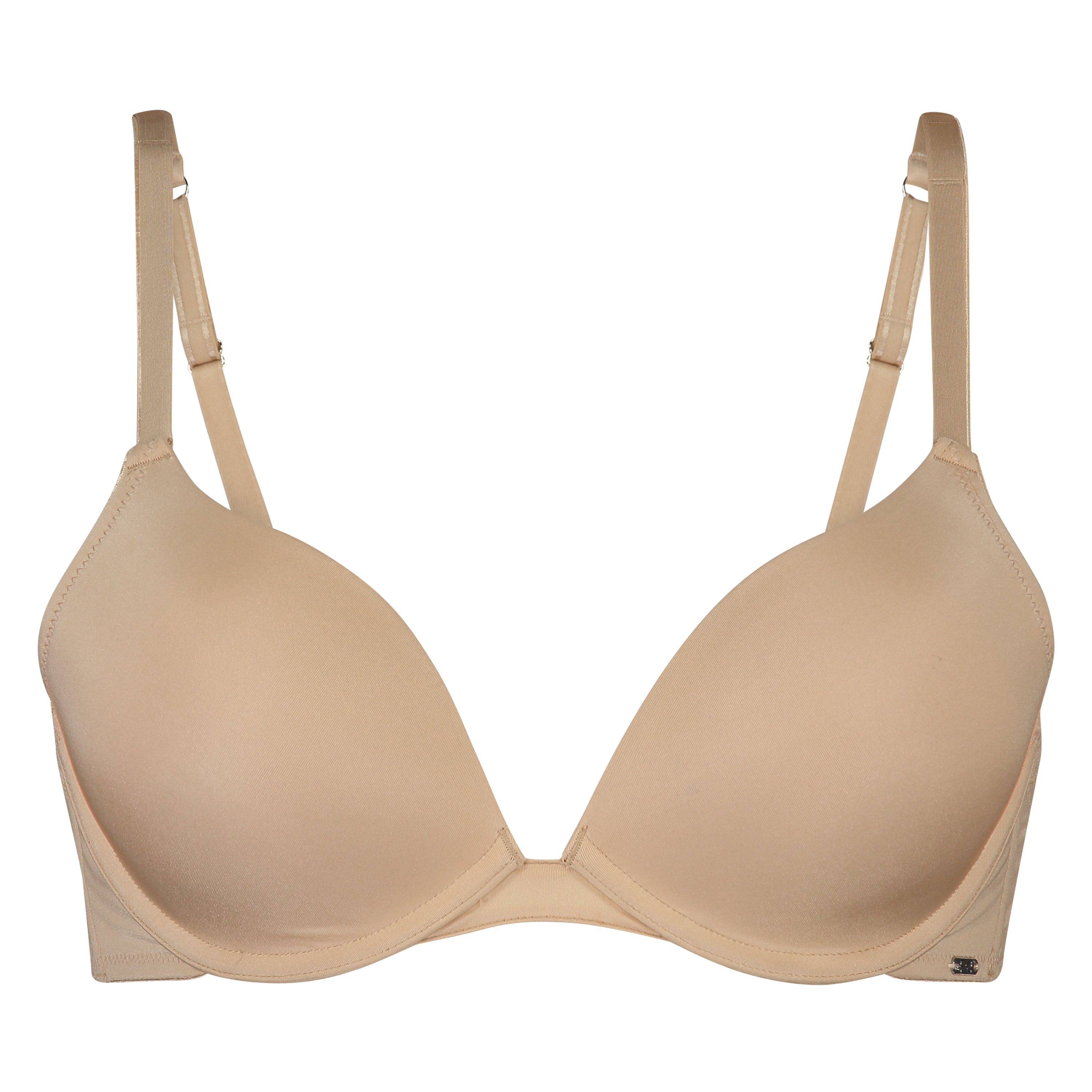 Naomi Padded Underwired Push-Up Bra, Beige, main