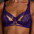 Iggy half padded cup longline underwired bra, Purple